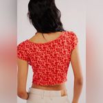Free People | ‘Faye’ Printed Crop Blouse Top Photo 4