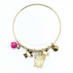 Boutique Beaded Sea Turtle Charm Colorful Bangle Bracelet Photo 4