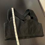 MINKPINK  black ribbed crop top bustiere, criss cross straps, stretchy, size S Photo 5