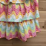 Tularosa NWT  Size Small Finley Bright & Neon Tiered Cotton Mini Dress Photo 4