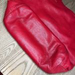 Tory Burch Michelle Tote Large Cherry Red Shoulder Bag Purse Photo 6