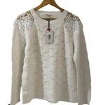 Andree by Unit Med  Women's Size Medium White Long Sleeve Sweater NWT Photo 0