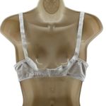 Vassarette Vintage  Bra 38C Unlined White Lace Detail 75-152 Coquette Photo 2