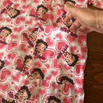 Betty Boop  Valentine's Heart Print Scrub Top Size 3XL XXXL Medical Dental Vet Photo 7