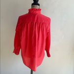 Tuckernuck  Teagan Popover Coral Blouse Size Medium Photo 5