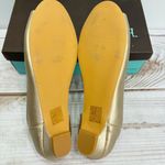 Metallic Gold Faux Leather Flats N.Y.L.A. Charlii from ModCloth Size 10 Photo 7