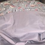 Downeast Gray Floral Keyhole Tie Short Sleeve Midi Dress Photo 7