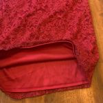 Onyx Nite NWT Dress 4 Ombré Red Sequin Sheath Lace Overlay Scalloped Neckline Photo 9