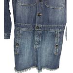 Lucky Brand Workwear Valeport Denim Trucker Drawstring Dress XS Photo 8