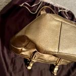 Coach Y2k Madison Metallic Gold Leather Handbag Photo 7