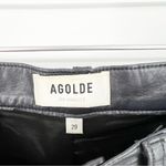 AGOLDE 90s Pinch Waist Straight Leg Leather Pants 29 Black Photo 5