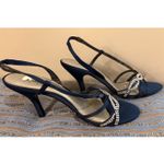 Jacqueline Ferrar Bejeweled Slingback Heels - Size 7M Photo 6