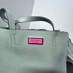 Kate Spade  Leather thumb medium satchel handbag Green Photo 1