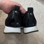 Donald Pliner  Slip On Black Athletic Shoes Sneakers Women's Size 7 Suede Leather Photo 3