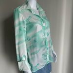 Jantzen Vintage 70’s Sea Shell Print Dagger Collar Top Photo 1