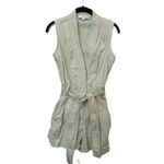 Derek Lam 10 Crosby Romper Light Green Sleeveless Romper Photo 1