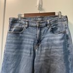 American Eagle  Stretch‎ 90's Straight Jean Medium Wash Mid Rise 14LONG Photo 1