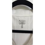 Athleta  Polo Shirt Womens Small White Momentum Quarter Zip Seamless Top UPF 50+ Photo 3