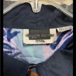 Maggie Barnes  Petite Jacket Blazer Navy Blue Size 2X Lagenlook Artsy Vintage 90 Photo 4