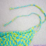 NEW It’s Now Cool x free people‎ checkered wave bikini bottom, L Green Size L Photo 11