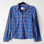 Hollister  Shirt Womens M Y2K Cotton Stretch Plaid Western Rodeo Cowgirl Festival Photo 0