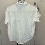 Madewell Linen-Blend Hilltop Shirt in Eyelet White Photo 6