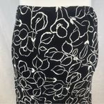 CHAPS  Ralph Lauren flowy black and white sheer layered maxi skirt size large Photo 2