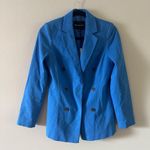 Who What Wear  Blazer Double Breasted Career Wear Jacket Blue Womens S NWT New Photo 2