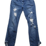 Judy Blue  Women‎ Blue Skinny Fit High Rise Stretch Distressed Denim Jeans 3/26 # Photo 0
