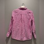 Banana Republic  Pink Striped Button Up Shirt Classic Linen Size Small Photo 1