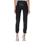 Paige  Mayslie Black Fog Luxe Coated‎ Jogger Pants Size 26 Photo 1