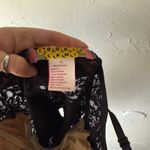 Y2K Cookie Cami Black Lace Sheer Whimsigoth Lingerie Tank Top Large Photo 6