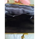 VTG Carolyne Barton Black Beaded Clam Clutch Shoulder Evening Purse Crossbody Photo 4