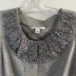 Banana Republic  Gray Sleeveless Sheath Dress Lace Collar Career Cocktail Women's Photo 1