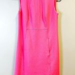 Shoshanna Dress Pink Sleeveless Shift Dress Sz 2 EUC w/Gold Buttons at Shoulders Photo 0