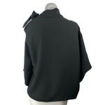 IRO Women Black Cutout Tie Neck Bow Relaxed Long Sleeve Poncho Blouse Top Size 6 Photo 1