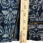 Skies Are Blue Anthropologie asymmetrical denim cropped jacket, size S EUC Photo 12