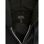 Broken Promises  - Black Widow Zip Up Hoodie in Black & Red Photo 4