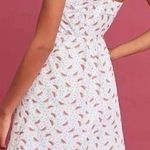 Anthropologie HD In Paris One Shoulder White Watermelon Print Dress Size 6 Photo 1