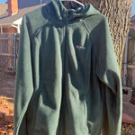 Columbia Y2K style Green Fleece Zip Up Hoodie Jacket women XL Photo 0