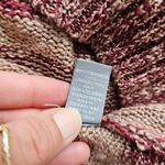 Charlotte Russe  Burgundy & Blush Marled Stripe Watetfall Cardigan Size Medium Photo 6
