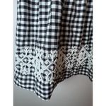Shoshanna Gingham Sleeveless Embroidered Blouse Size 4 Photo 7