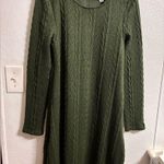 Love Riche  hunter green lined sweater dress size S Photo 0