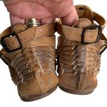 Bed Stu EUC  Leather Claire Caged Sandals Tan Size 8 Photo 8