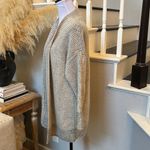Soft Surroundings Caressa waffle knit open front cardigan gray lagenlook Size M Photo 2