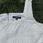 Lulu’s White Lace Crop Tank Top Size M Photo 3