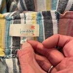 Kiss & Cry linen blend pastel striped wide leg pull on beach pants w/pockets. XL Photo 4