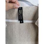 Marla Wynne Tan Boxy Cardigan Poncho Open Front w Pockets Size M/L Linen Blend Size L Photo 11