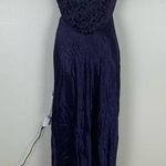 Zum Zum Purple Velvet Detail Criss Cross Open Back Prom Dress Gown size 11 / 12 Photo 0