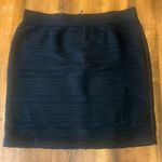 Alfani  Skirt 20W Black Pencil Skirt Texture Stripes Lined Back Zip Photo 0